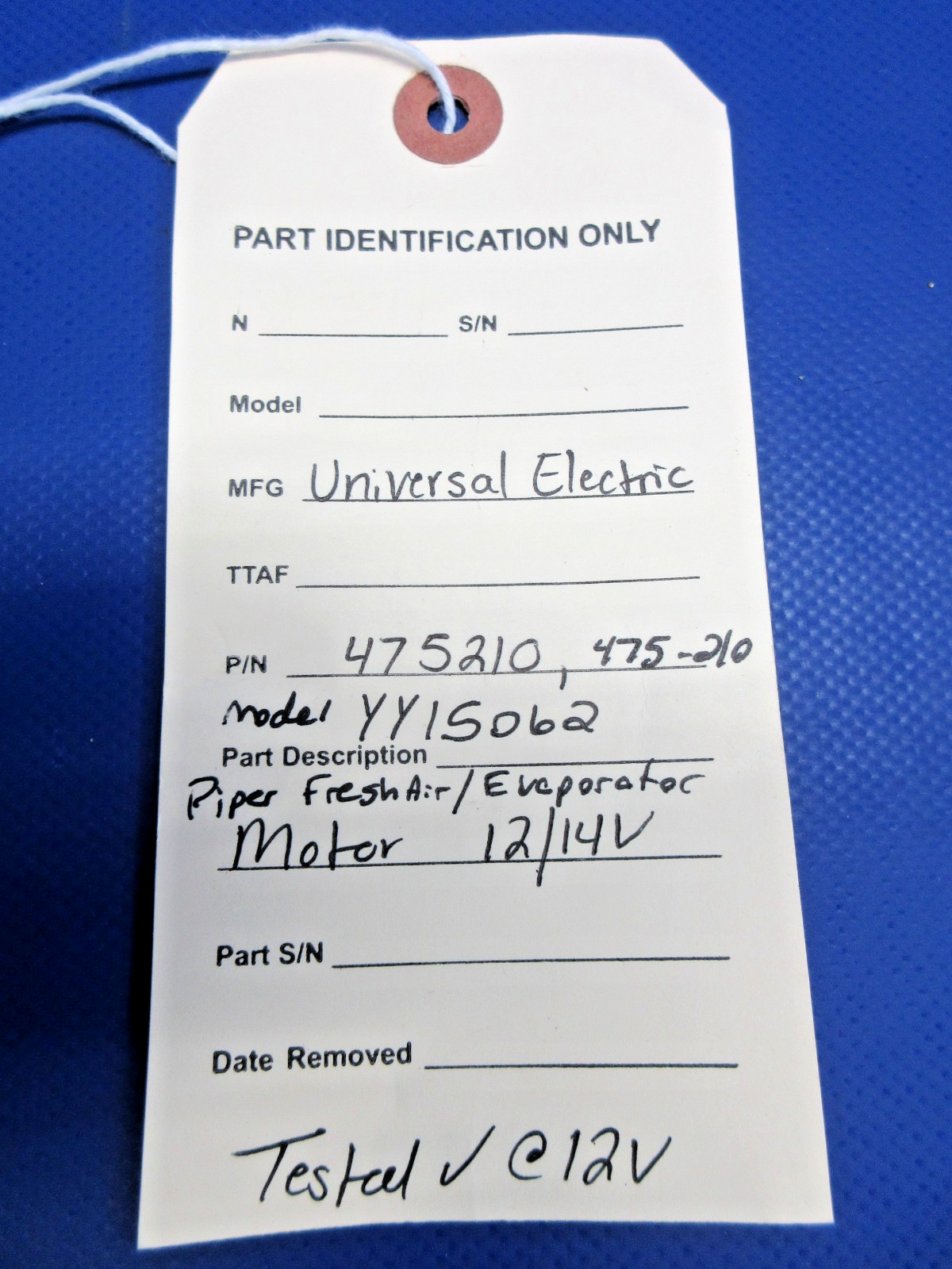 Universal Electric YY1S062 Fresh Air Evaporator Motor 475-210 TESTED (0726-904)10