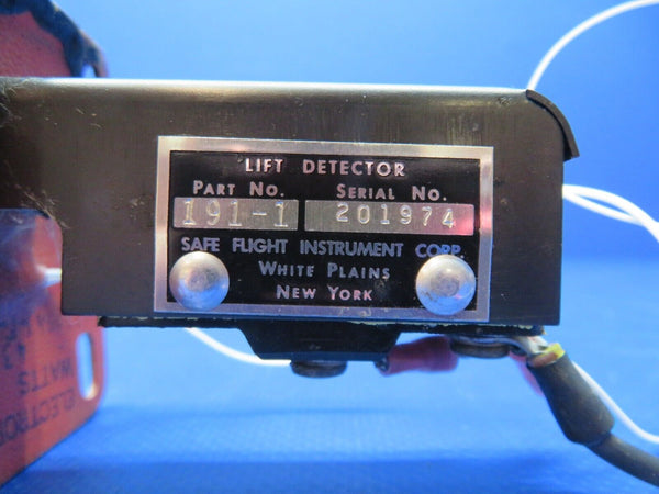 Cessna P337H Safe Flight Heated Lift Detector 28v P/N 191-1 TESTED (0424-216)