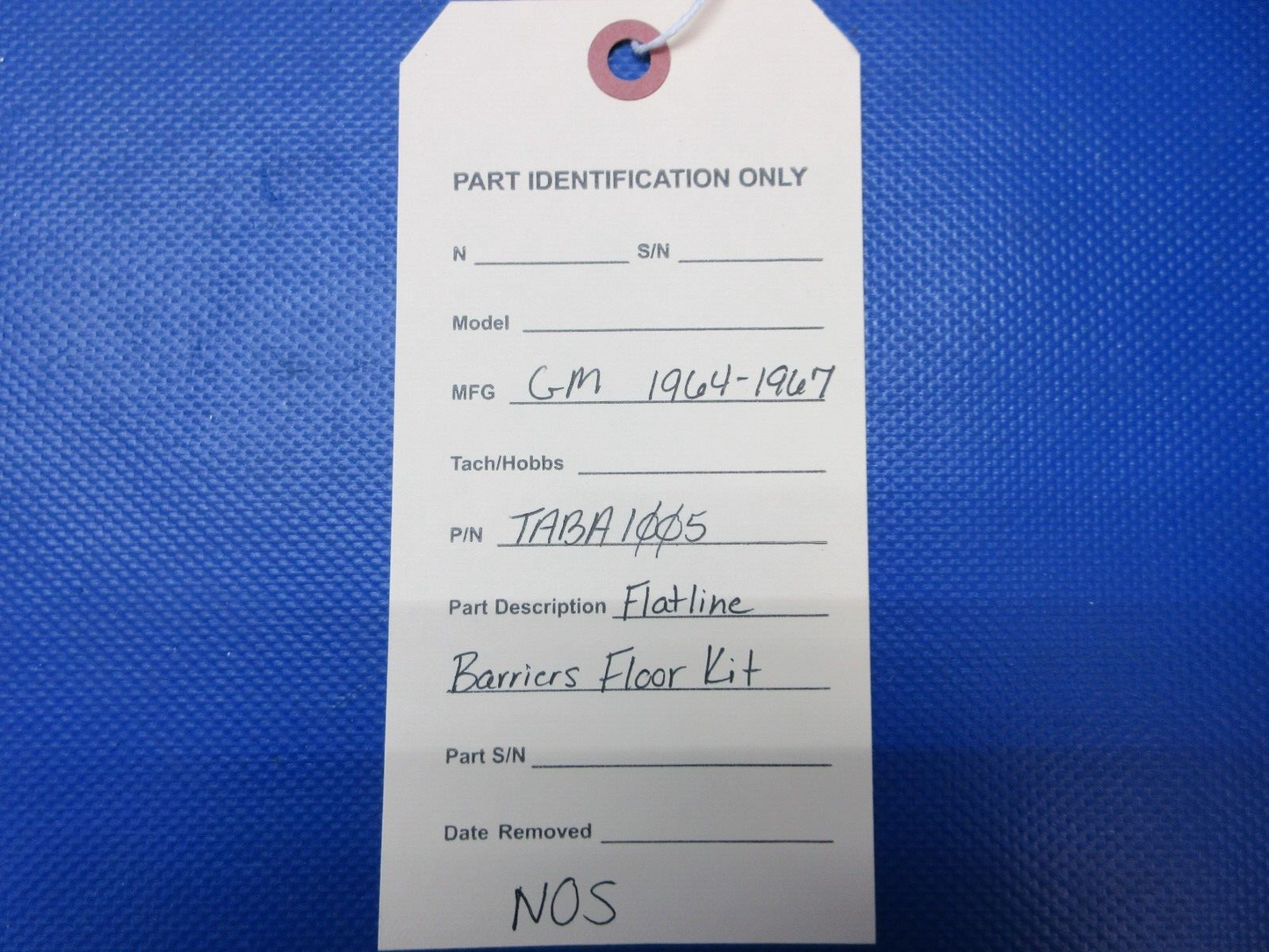 GM 1964-1967 Flatline Barriers Floor Kit P/N TABA1005 NOS (1024-1403)