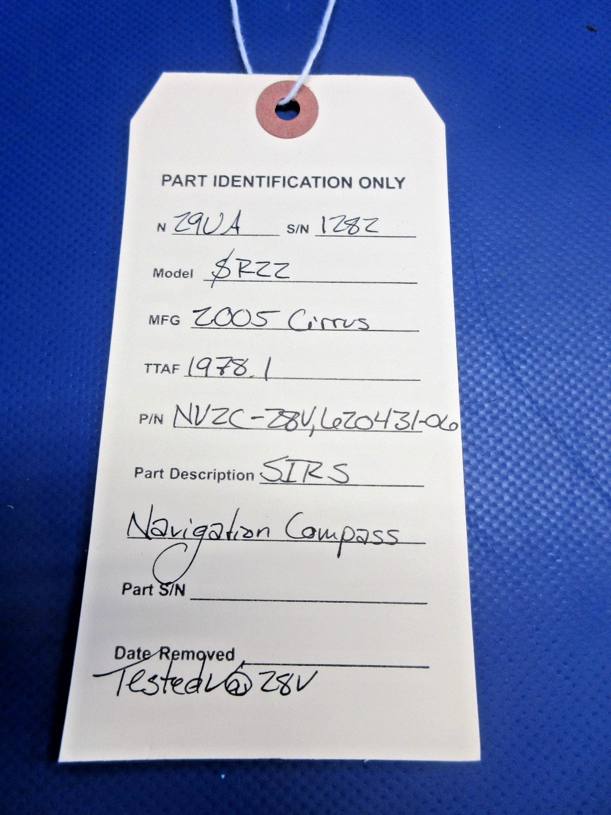 Cirrus SR22 SIRS Navigation Compass P/N NV2C-28V TESTED (0826-845)7