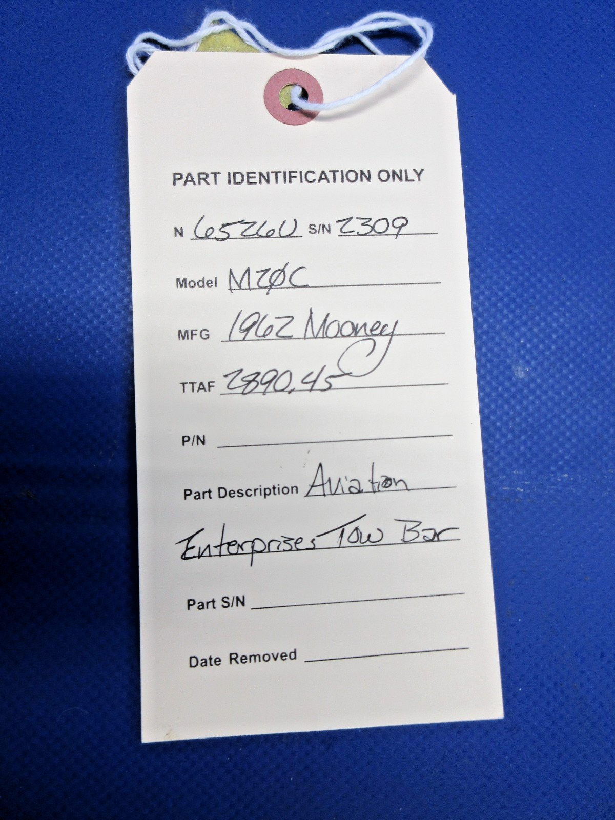 Mooney M20 / M20C Aviation Enterprises Tow Bar (0426-2015)10