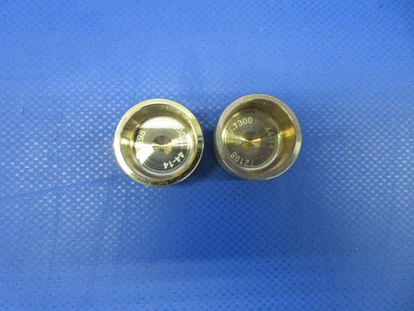 Lycoming Brass Piston Pin Plug P/N 72198 LOT OF 2 NOS (0324-650)