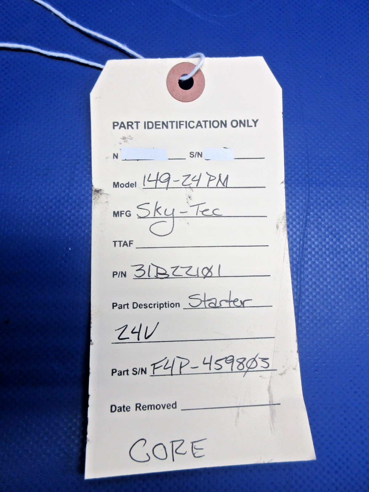 Sky-Tec 149-24PM Starter 24V P/N 31B22101 CORE (0626-719)9