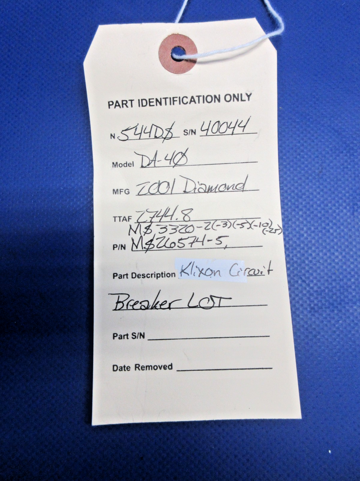 Diamond DA-40 Klixon Circuit Breaker LOT P/N MS26574-5 (0626-839)14