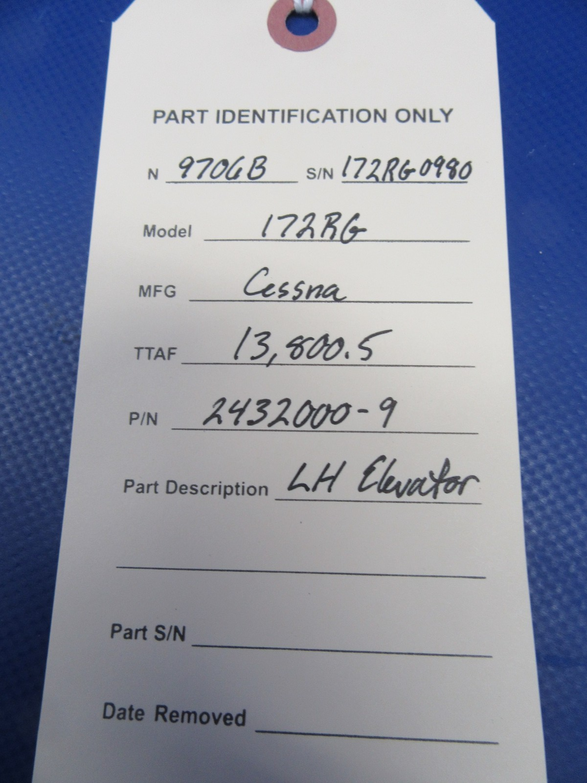 Cessna 172 / 172RG LH Elevator P/N 2432000-9 - See Pics for Details (0326-11)21