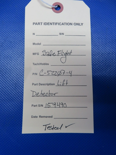 Safe Flight Lift Detector P/N C-52207-4 TESTED (0424-235)