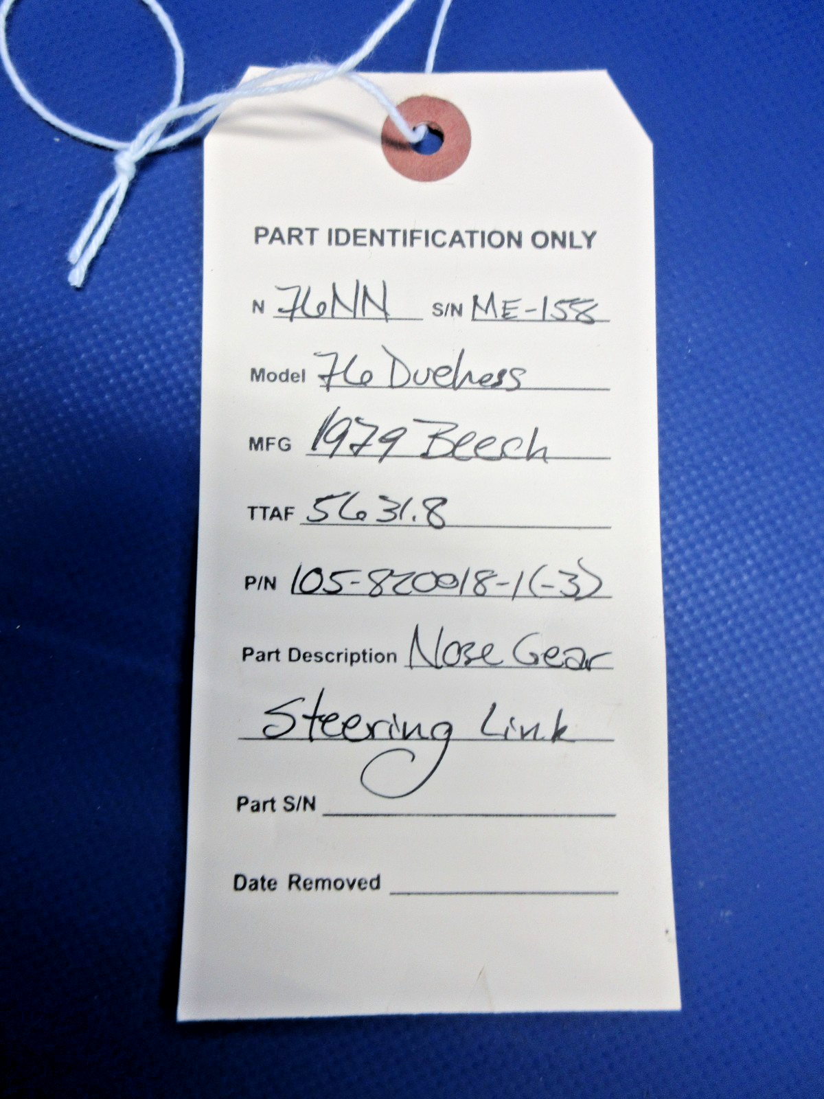 Beech 76 Duchess Nose Gear Steering Link P/N 105-820018-1 (0526-867)8