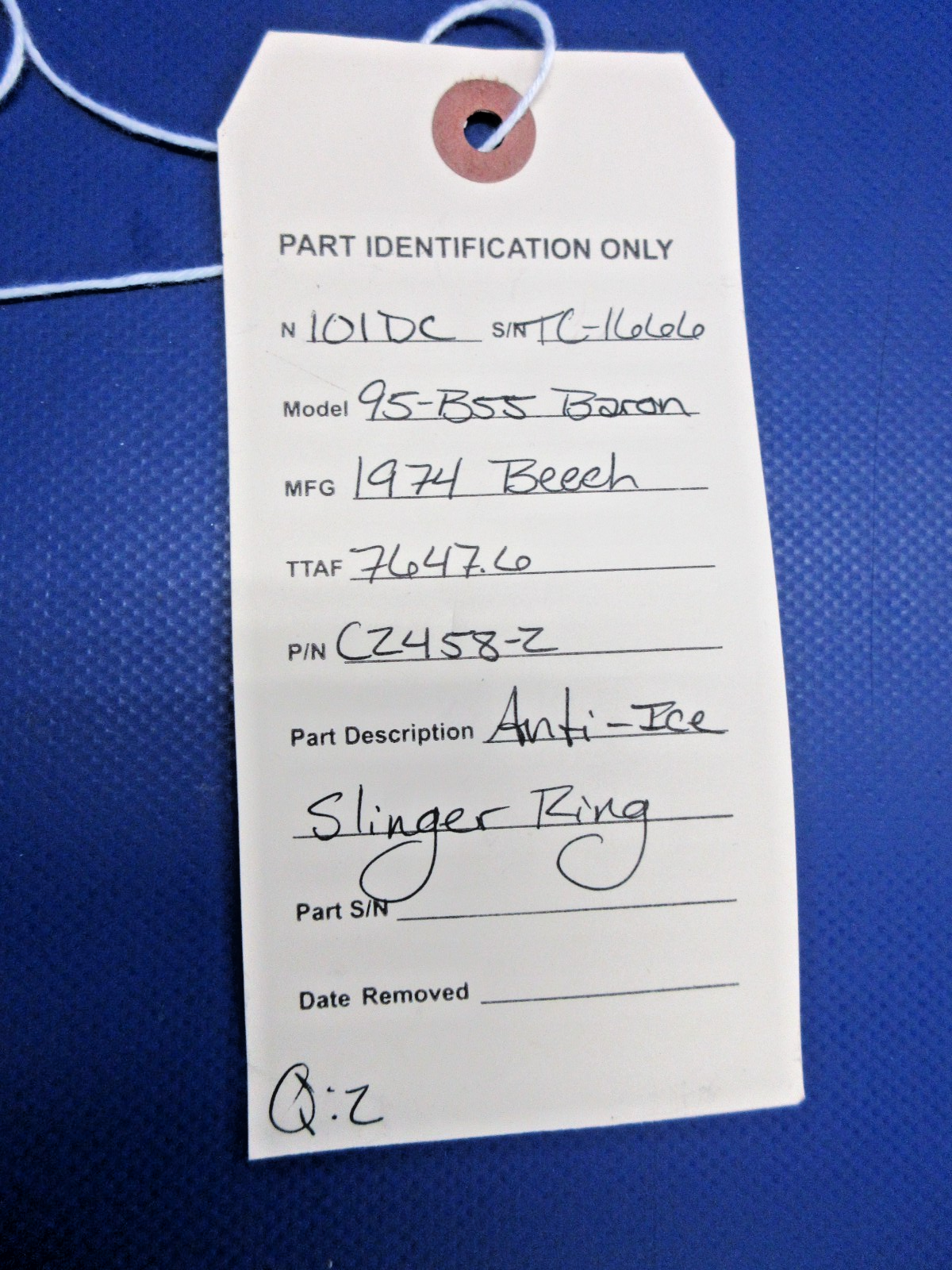 Beech 95-B55 Baron Hartzell Anti-Ice Slinger Ring P/N C-2458-2 (0526-726)15