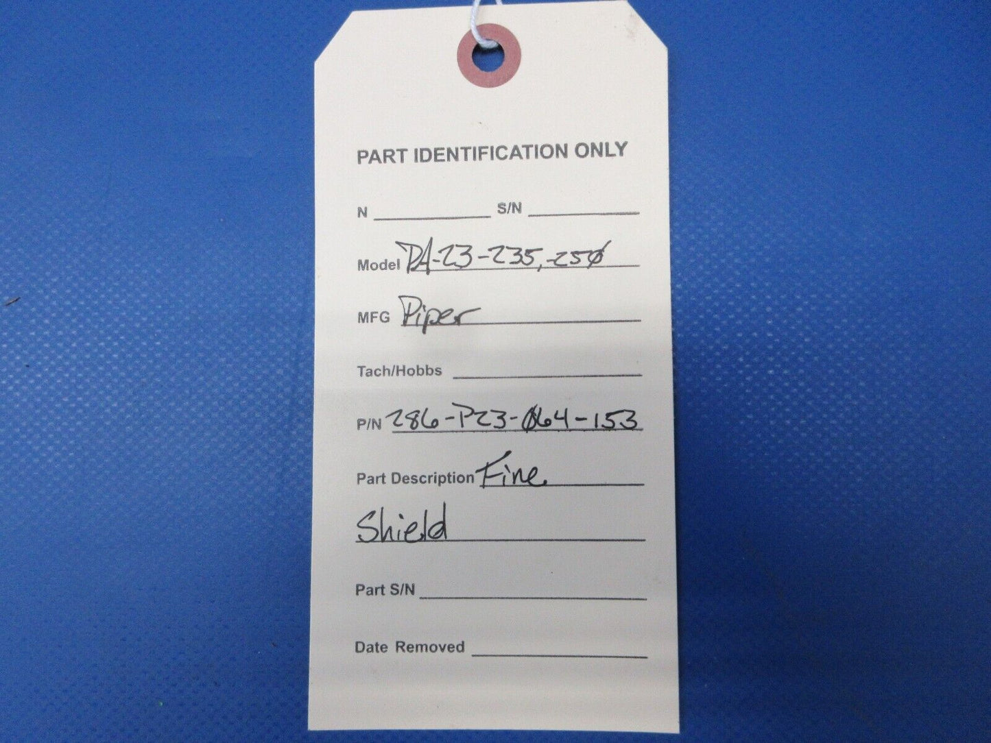 Piper PA-23-235 / 250 Fire Shield P/N 286-P23-064-153 (0824-2082)