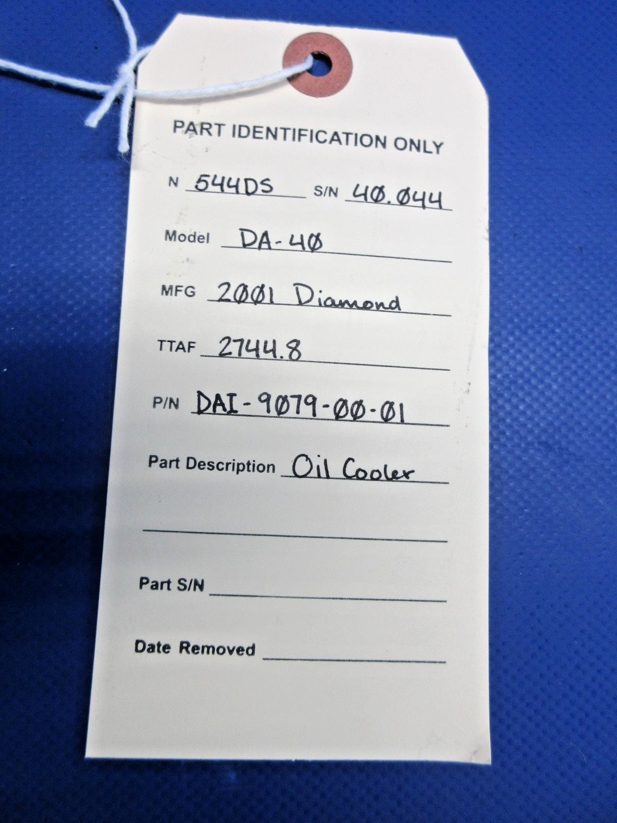 Diamond DA-40 Oil Cooler P/N DAI-9079-00-01 (0726-861)10