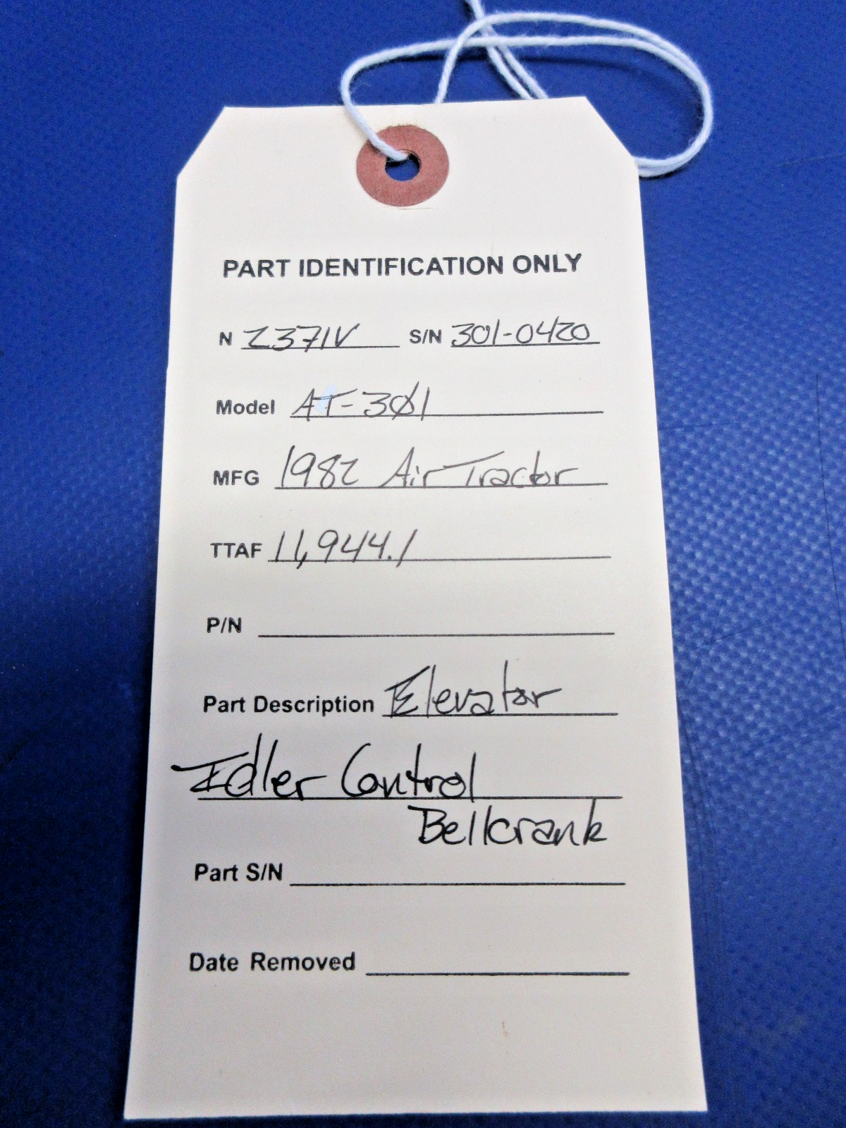 Air Tractor AT-301 Elevator Idler Control Bellcrank (0826-858)9