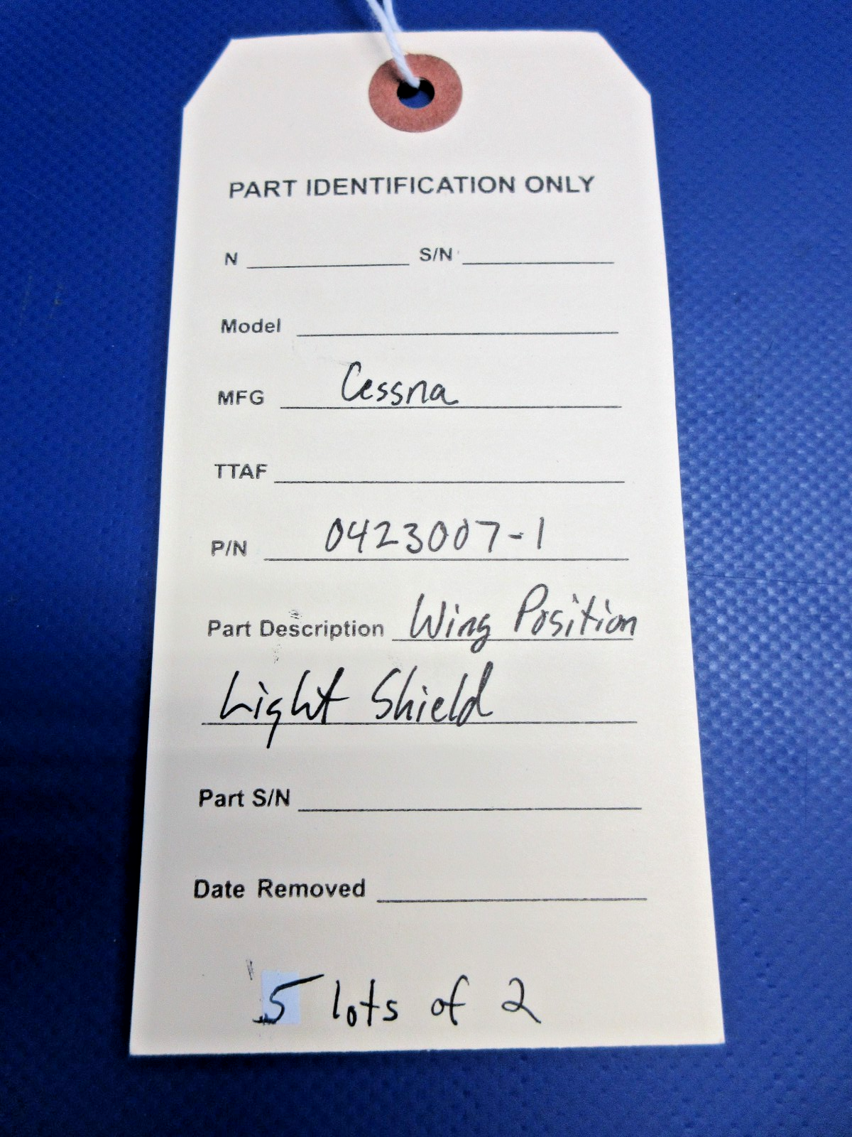 Cessna Wing Position Light Shield P/N 0423007-1 LOT OF 2 (0826-894)9