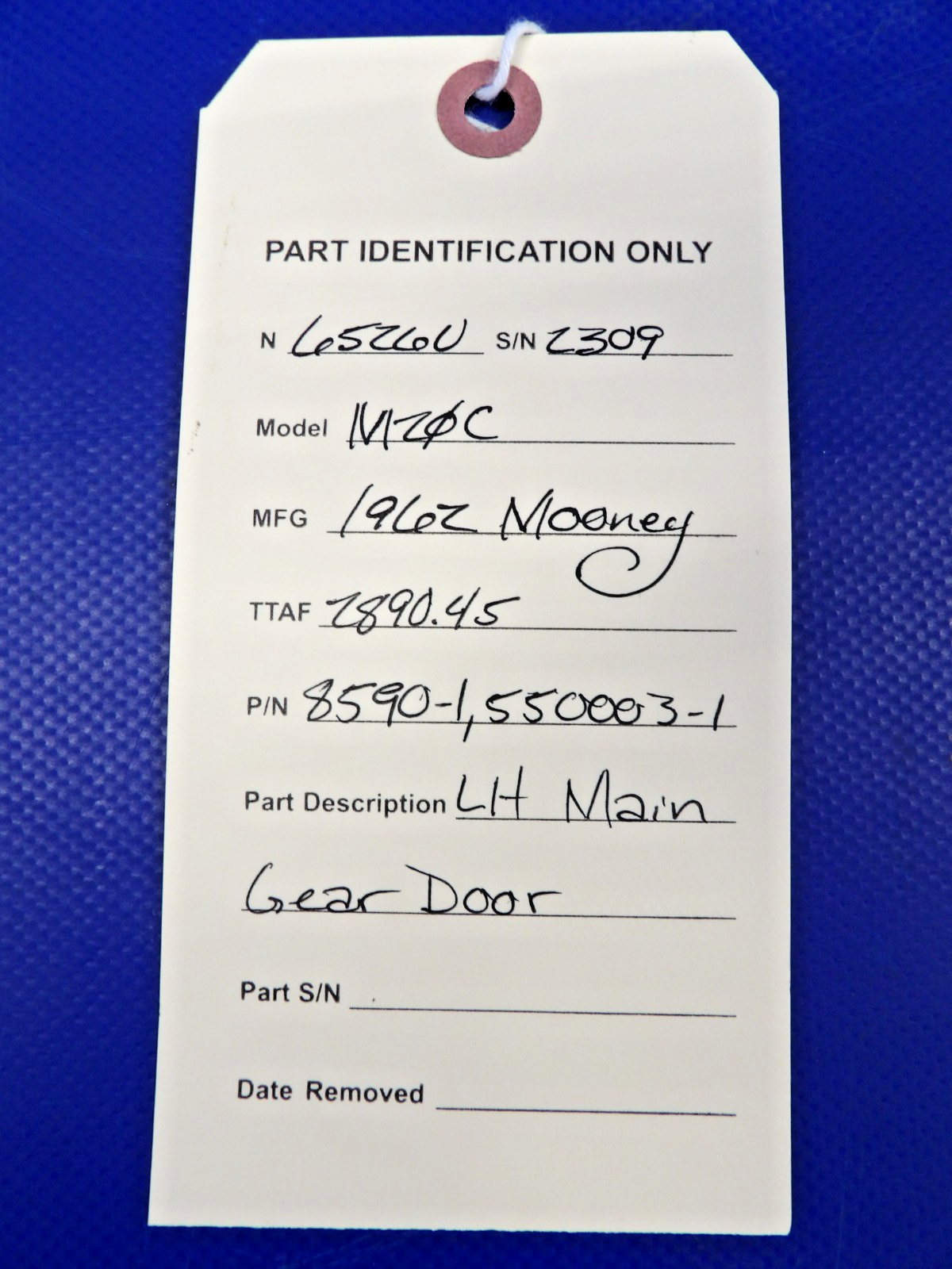 Mooney M20 / M20C LH Main Gear Door P/N 8590-1 (0426-1436)10