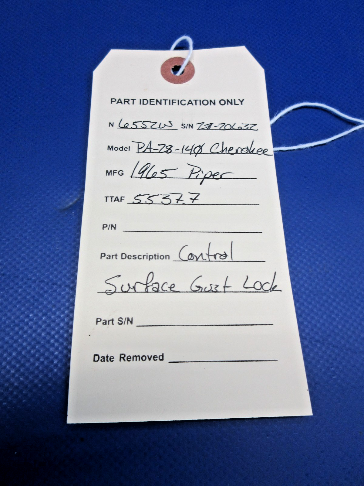 Piper PA-28-140 Cherokee Control Surface Gust Lock (0526-740)8