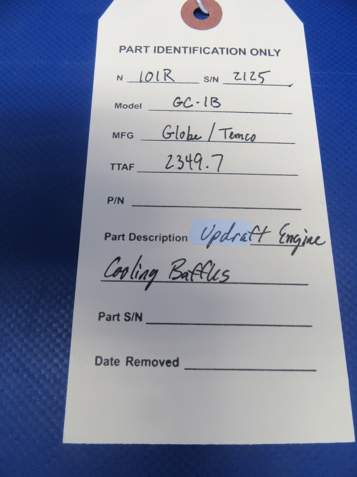 Globe GC-1B Swift O300 Updraft Engine Cooling Baffles / Breather Tube (0426-16)18
