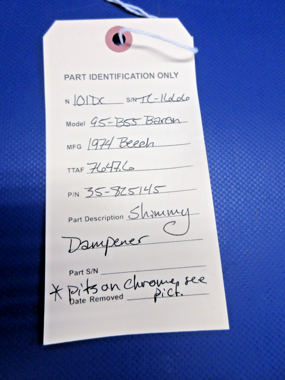 Beech 95-B55 Baron Shimmy Dampener P/N 35-825145 (0426-949)18