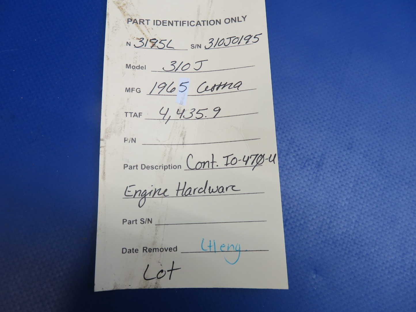 Continental IO-470-U Engine Hardware LOT (0326-1811)15