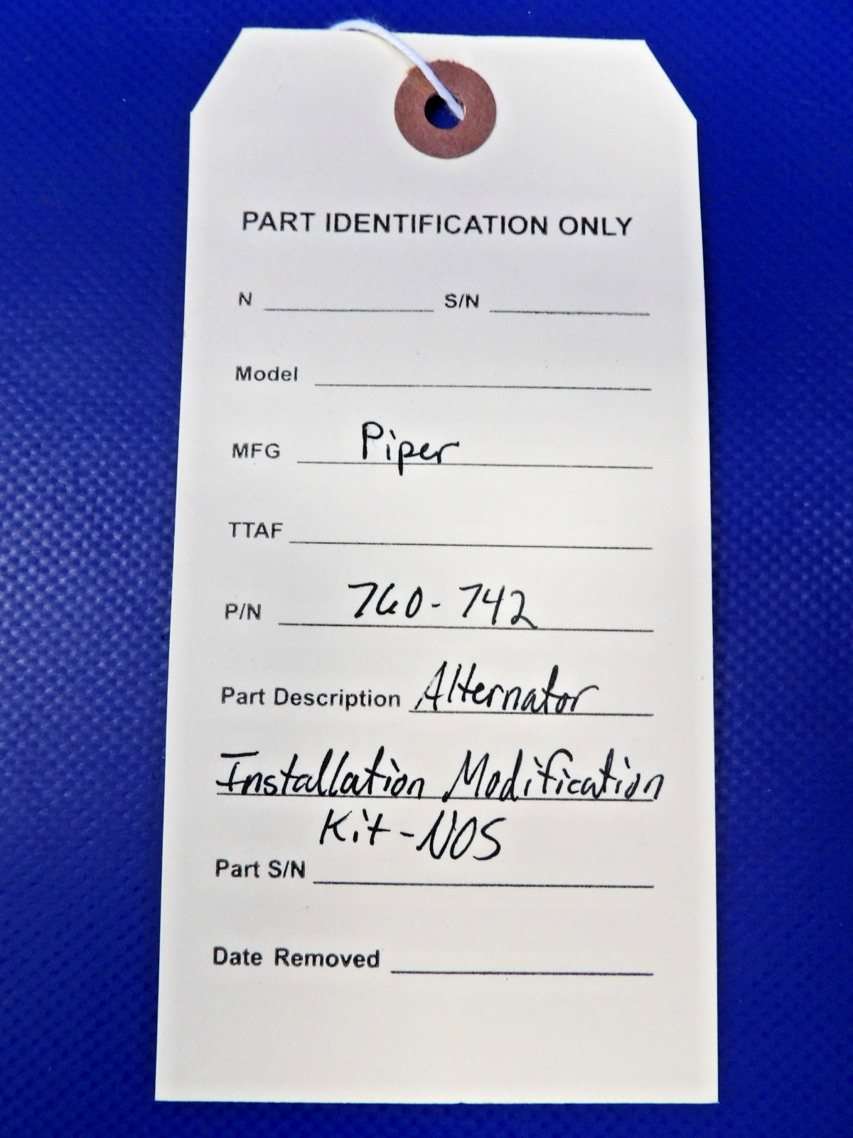 Piper Alternator Installation Modification Kit P/N 760-742 NOS (0526-1422)10