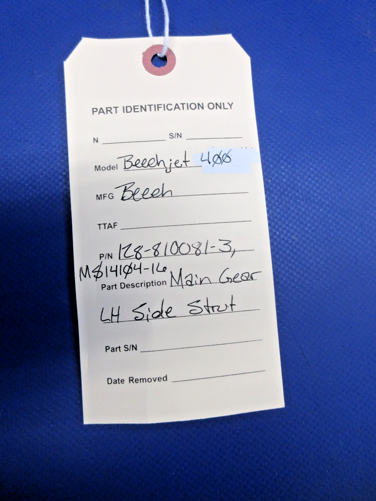 Beech Beech Jet 400 Main Gear LH Side Strut P/N 128-810081-3 (0326-711)11