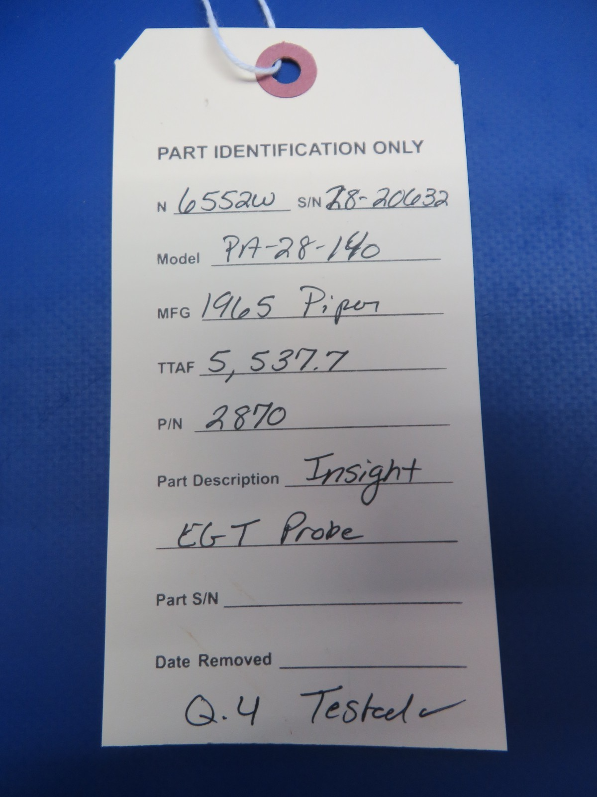 Piper PA-28-140 Cherokee Insight EGT Probe P/N 2870 TESTED (0326-134)14