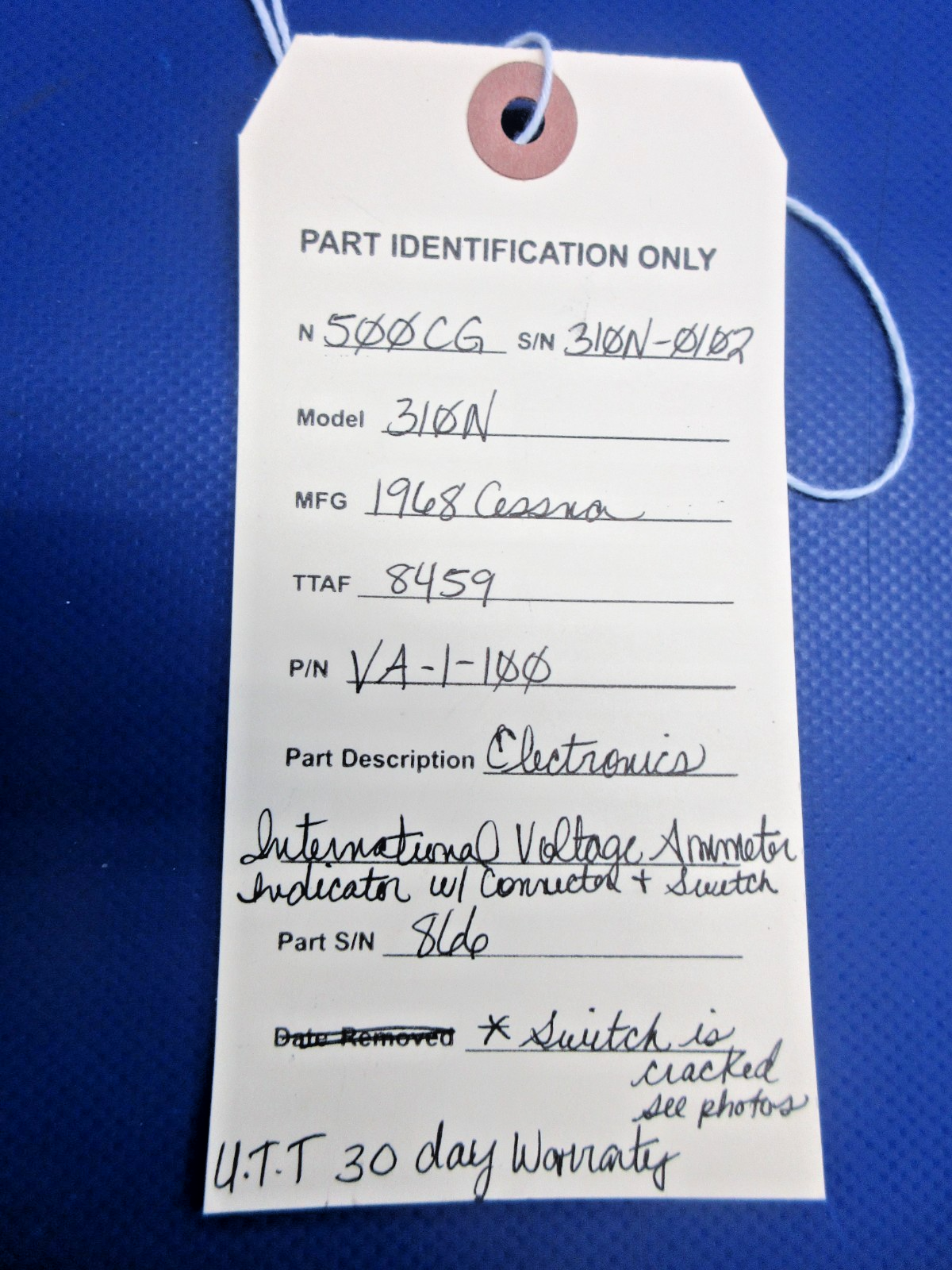 Electronics Intl Voltage Ammeter Indicator & Switch VA-1-100 WARRANTY (0826-839)11