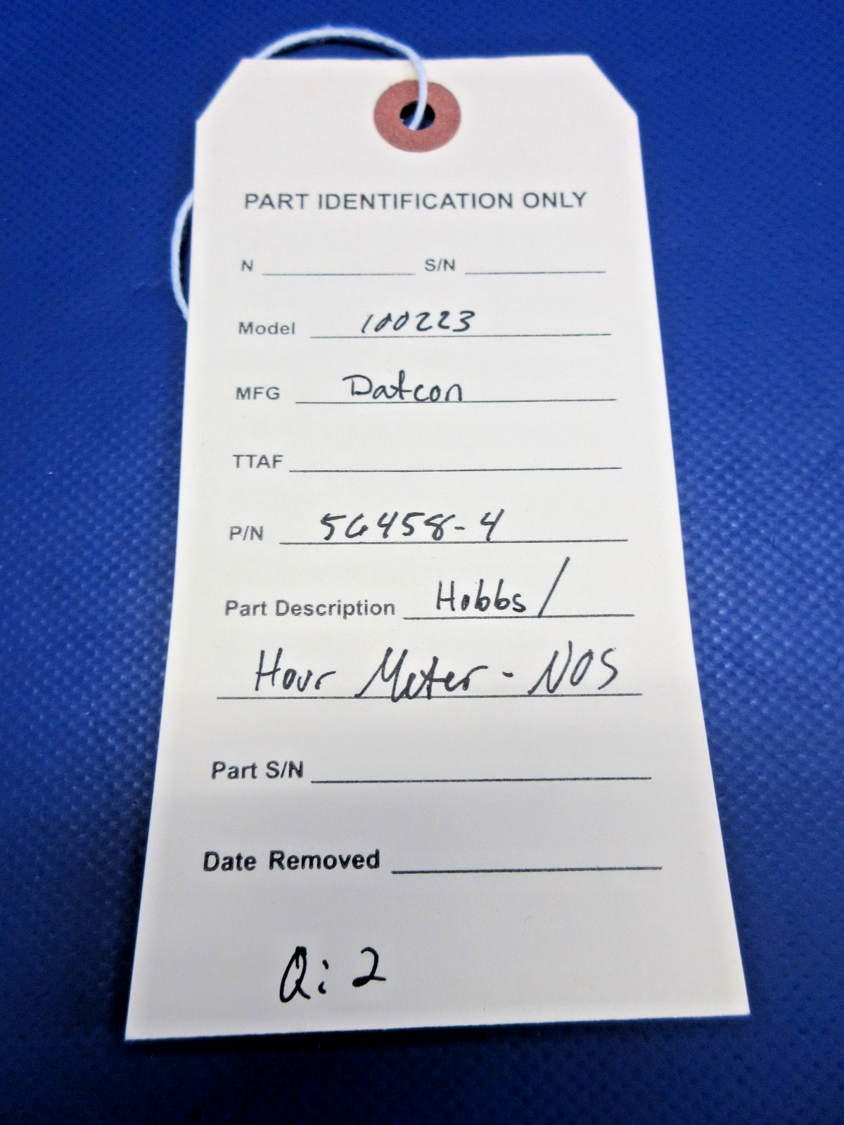 Datcon 100223 Hobbs / Hour Meter P/N 56458-4 NOS (0926-733)13