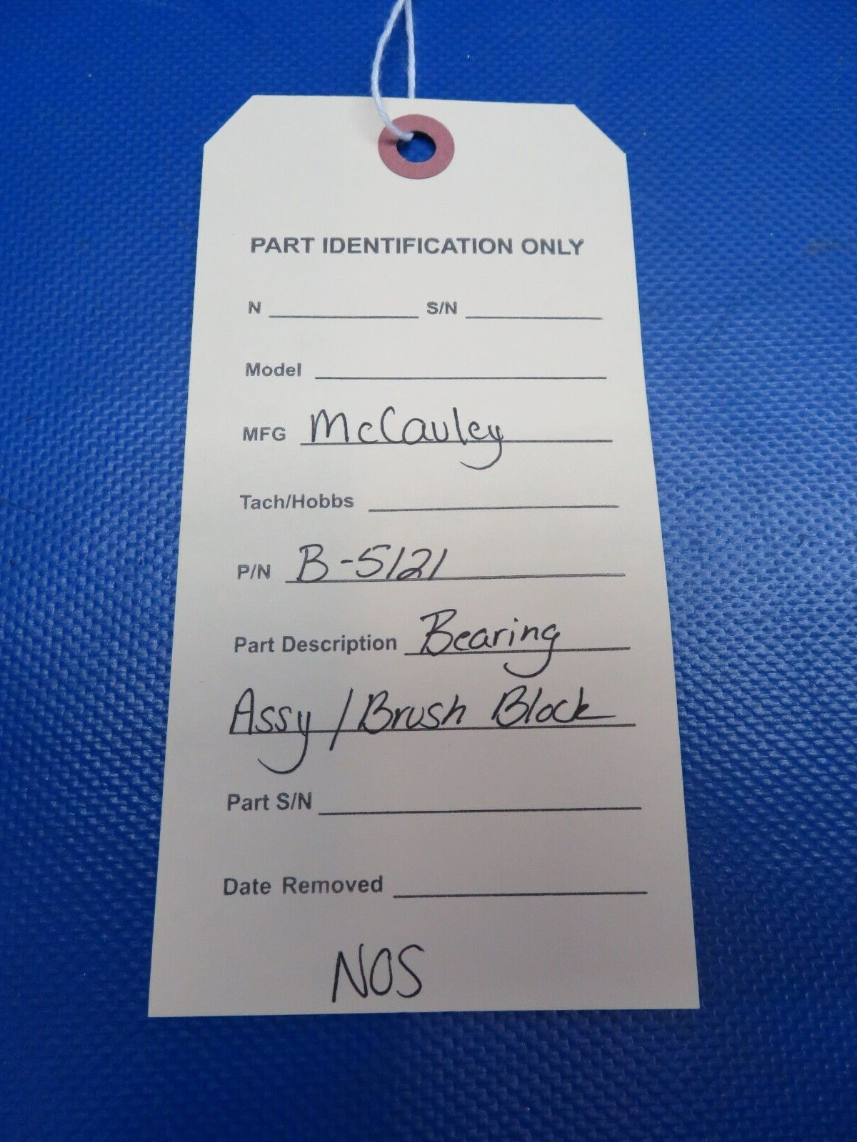 McCauley Bearing Assy / Brush Block P/N B-5121 NOS (0824-1722)