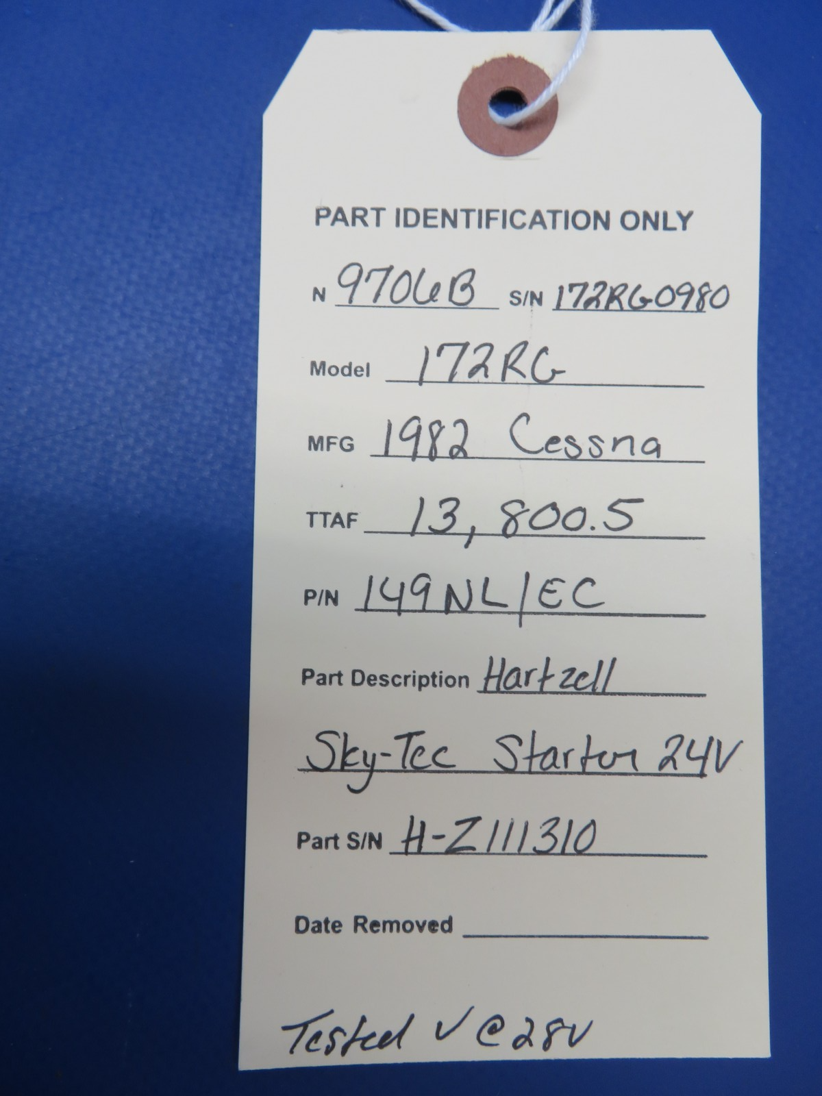 Cessna 172 / 172RG Hartzell Sky-Tec Starter 24V P/N 149NL/EC TESTED (0526-413)9