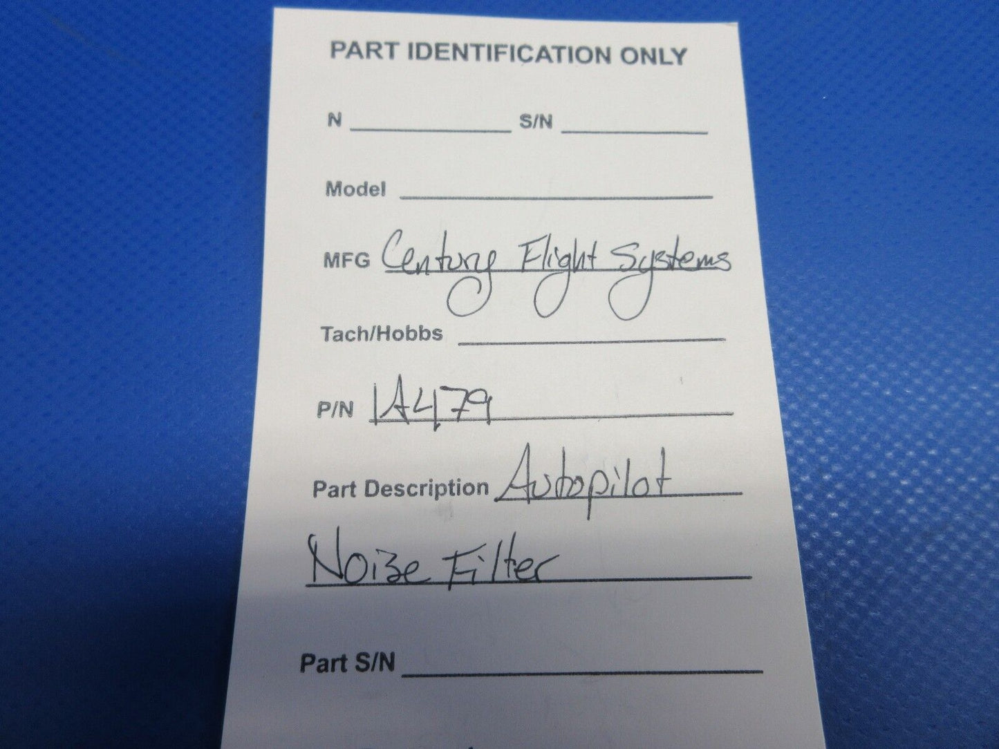 Century Flight Systems Autopilot Noise Filter P/N 1A479 w/ Warranty (0424-1315)