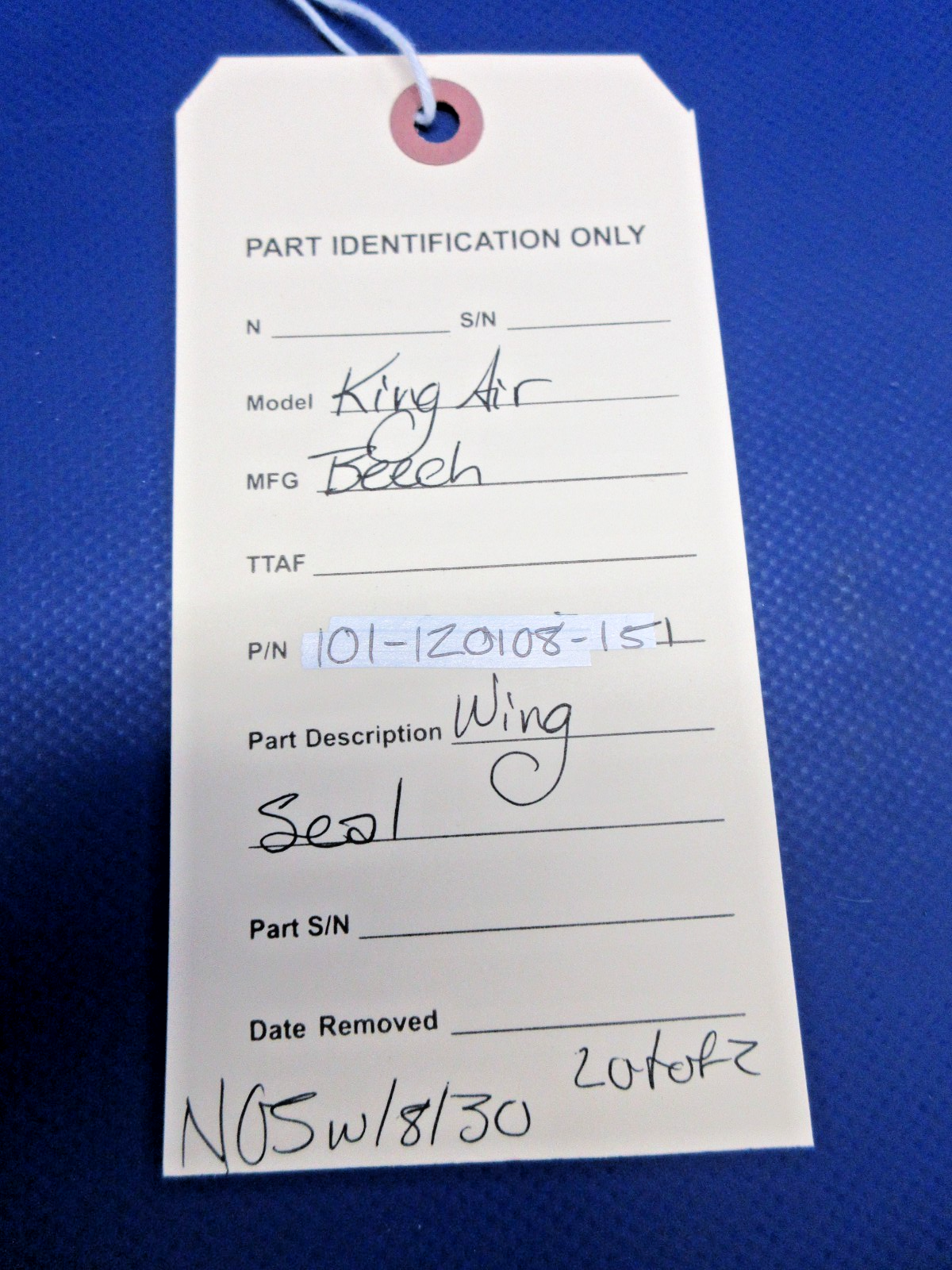 Beech King Air Wing Seal P/N 101-120108-151 LOT OF 2 NOS (0426-837)10