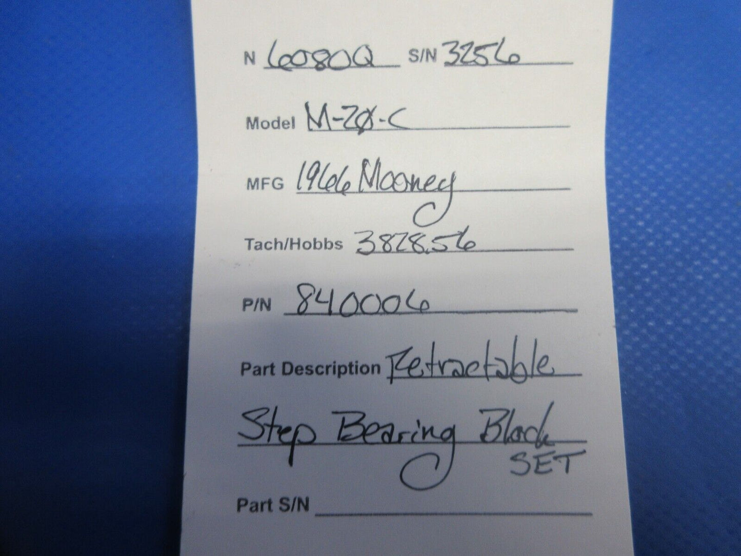 Mooney M20 / M20C Retractable Step Bearing Block Set P/N 840006 (1024-803)