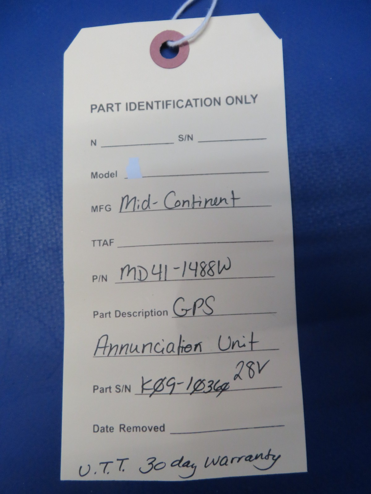 Mid-Continent GPS Annunciation Unit 28v MD41-1488W WARRANTY (0426-137)8