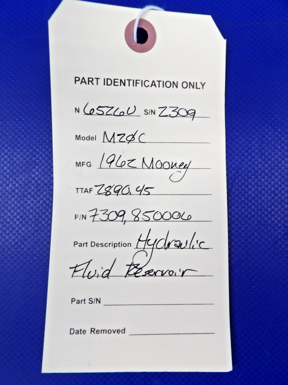 Mooney M20 / M20C Hydraulic Fluid Reservoir P/N 850006 (0426-1445)10