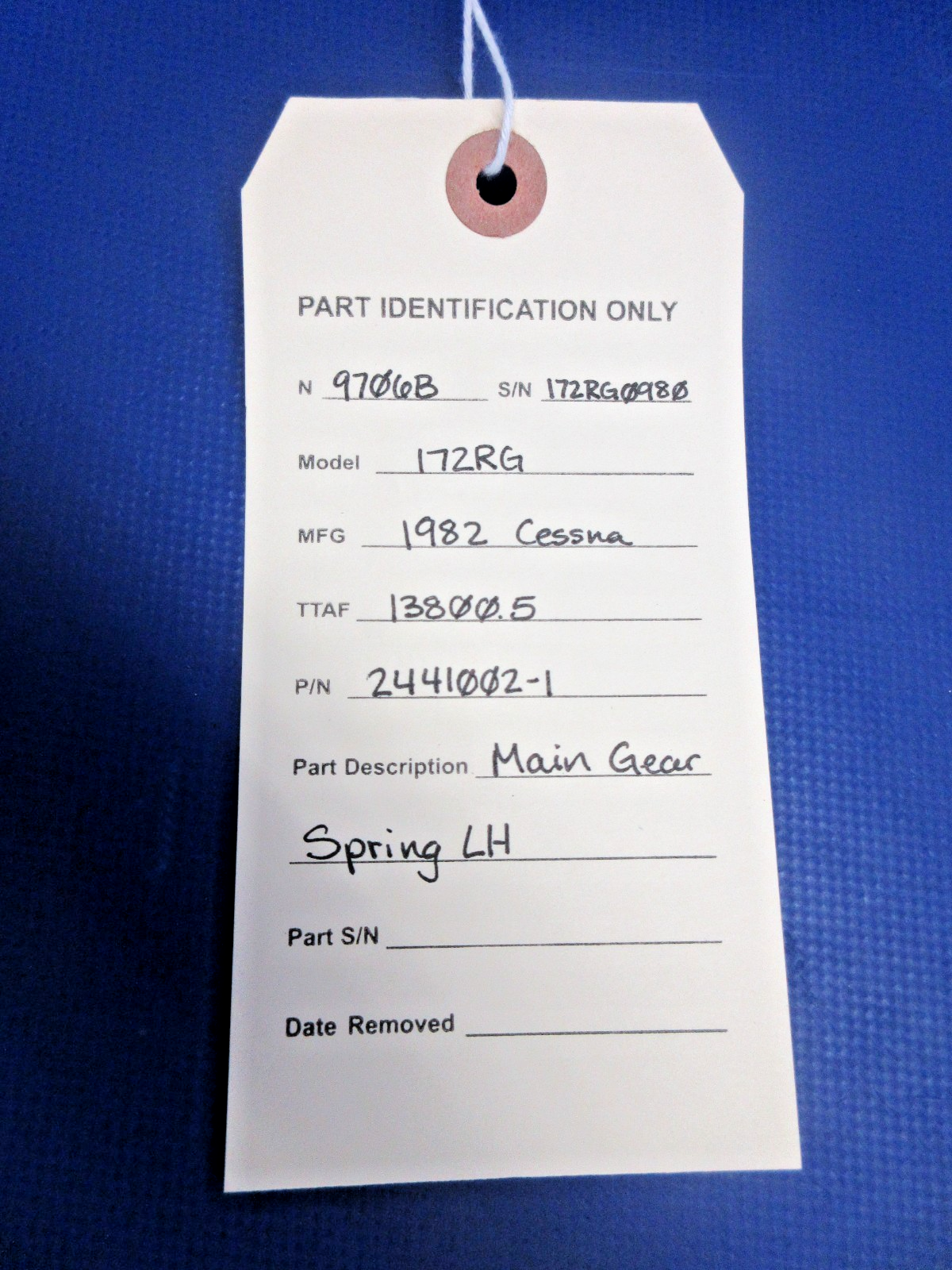 Cessna 172 / 172RG Main Gear Spring LH P/N 2441002-1 (0826-2141)10