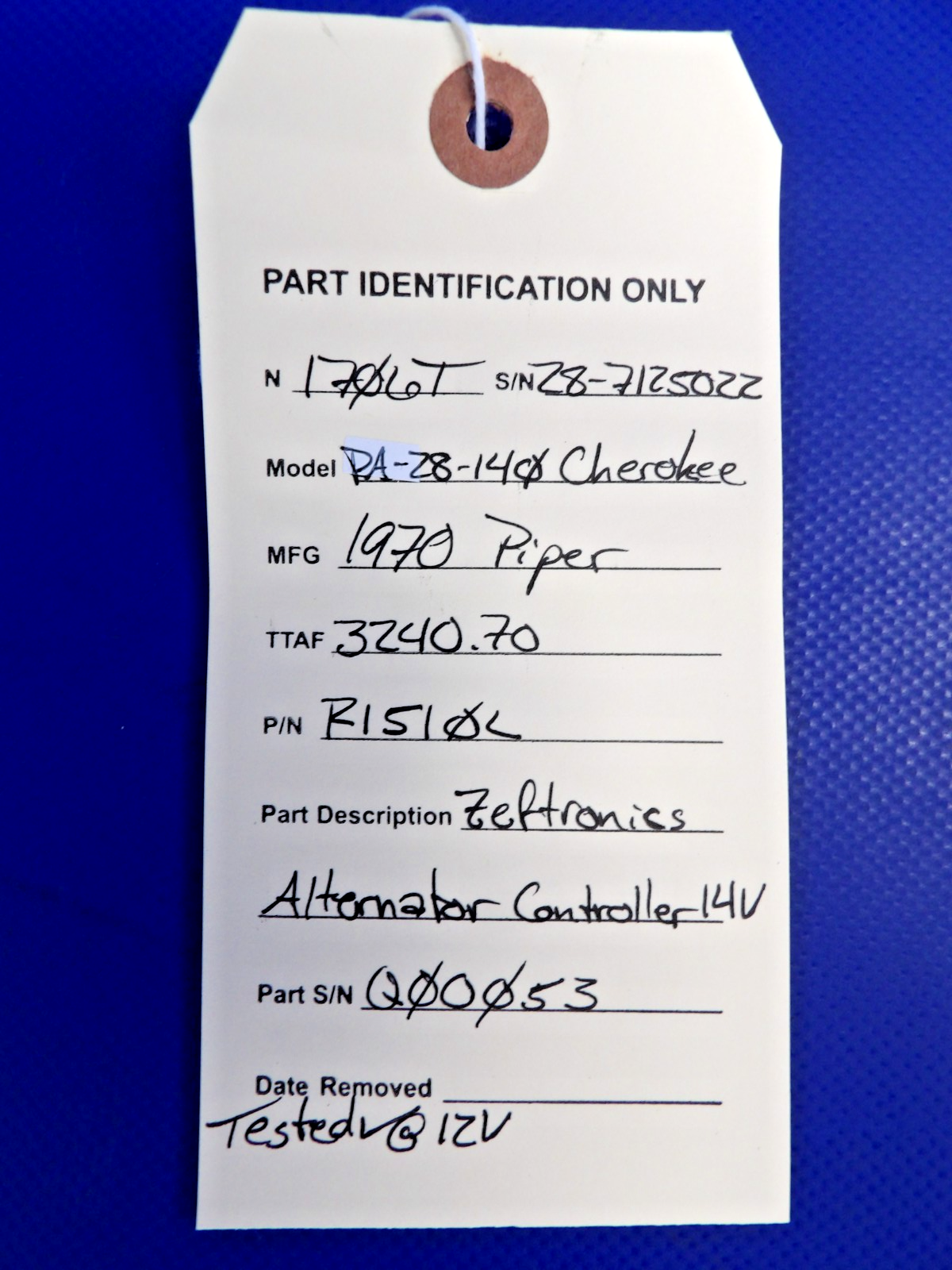 Piper Cherokee Zeftronics Alternator Controller 14V R151DL TESTED (0626-1423)10