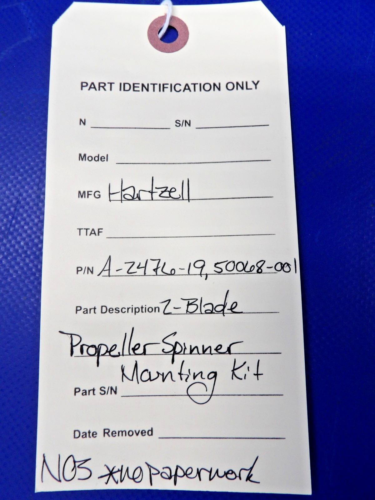 Hartzell 2-Blade Propeller Spinner Mounting Kit P/N A-2476-19 NOS (0426-1357)16