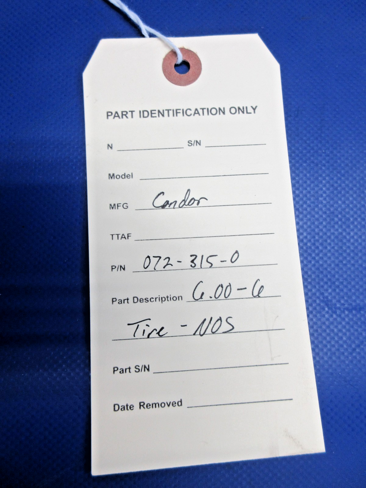 Condor 6.00-6 4 Ply Tire P/N 072-315-0 NOS (0626-2041)10