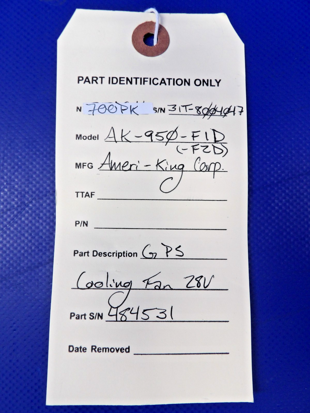 Ameri-King AK-950-F1D (-F2D) GPS Cooling Fan 28V (0626-1353)10