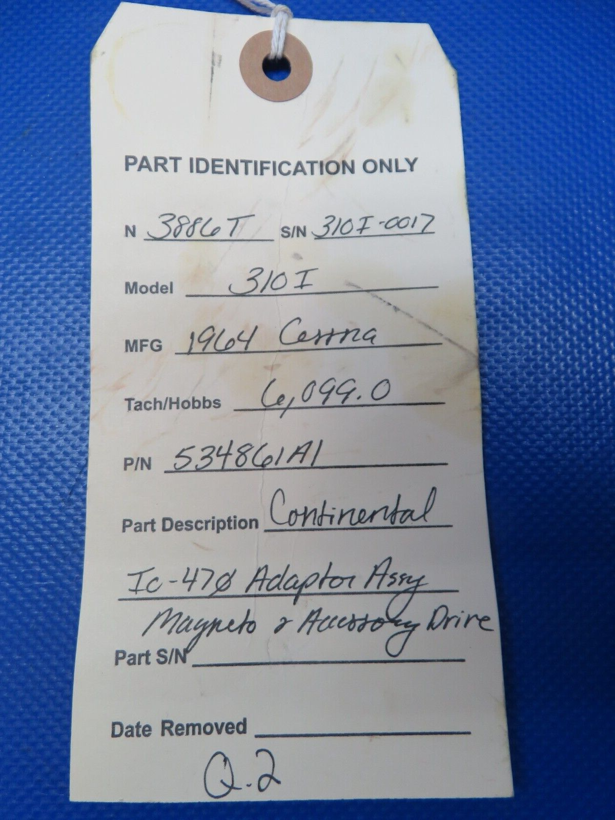 Continental IO-470 Adapter Magneto & Accessory Drive PN 534861A1 (0324-175)