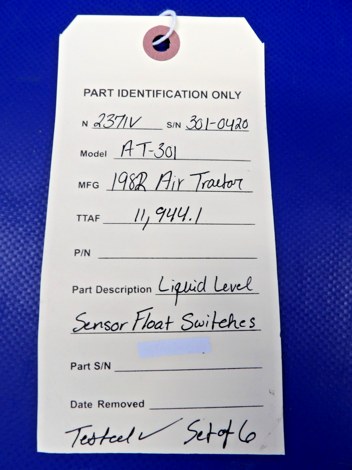 Air Tractor AT-301 Liquid Level Sensor Float Switches 6 SET TESTED (0526-1334)5