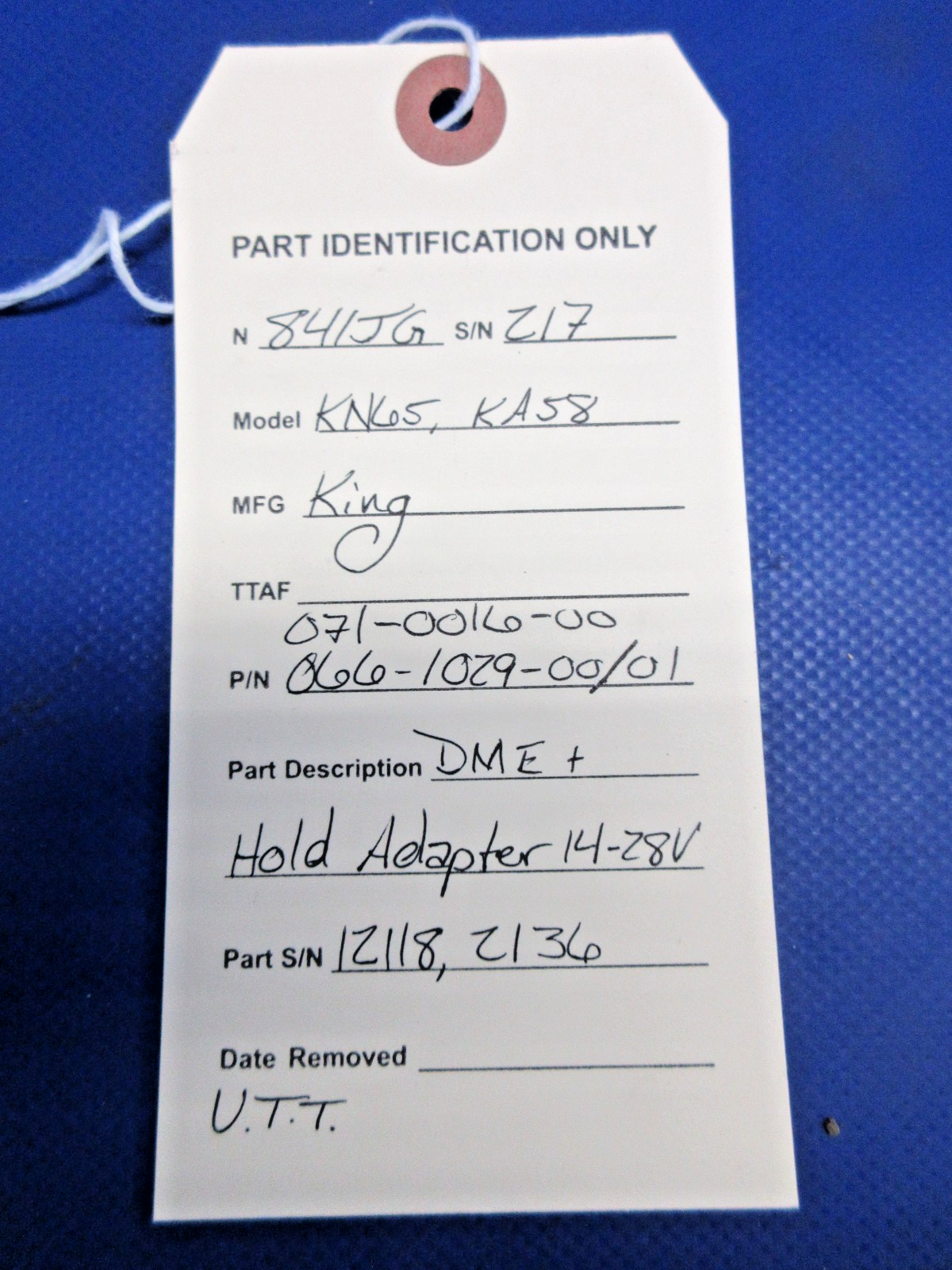 King KN65 / KA58 DME & Hold Adapter 14-28V 066-1029-00/01 WARRANTY (0926-839)10