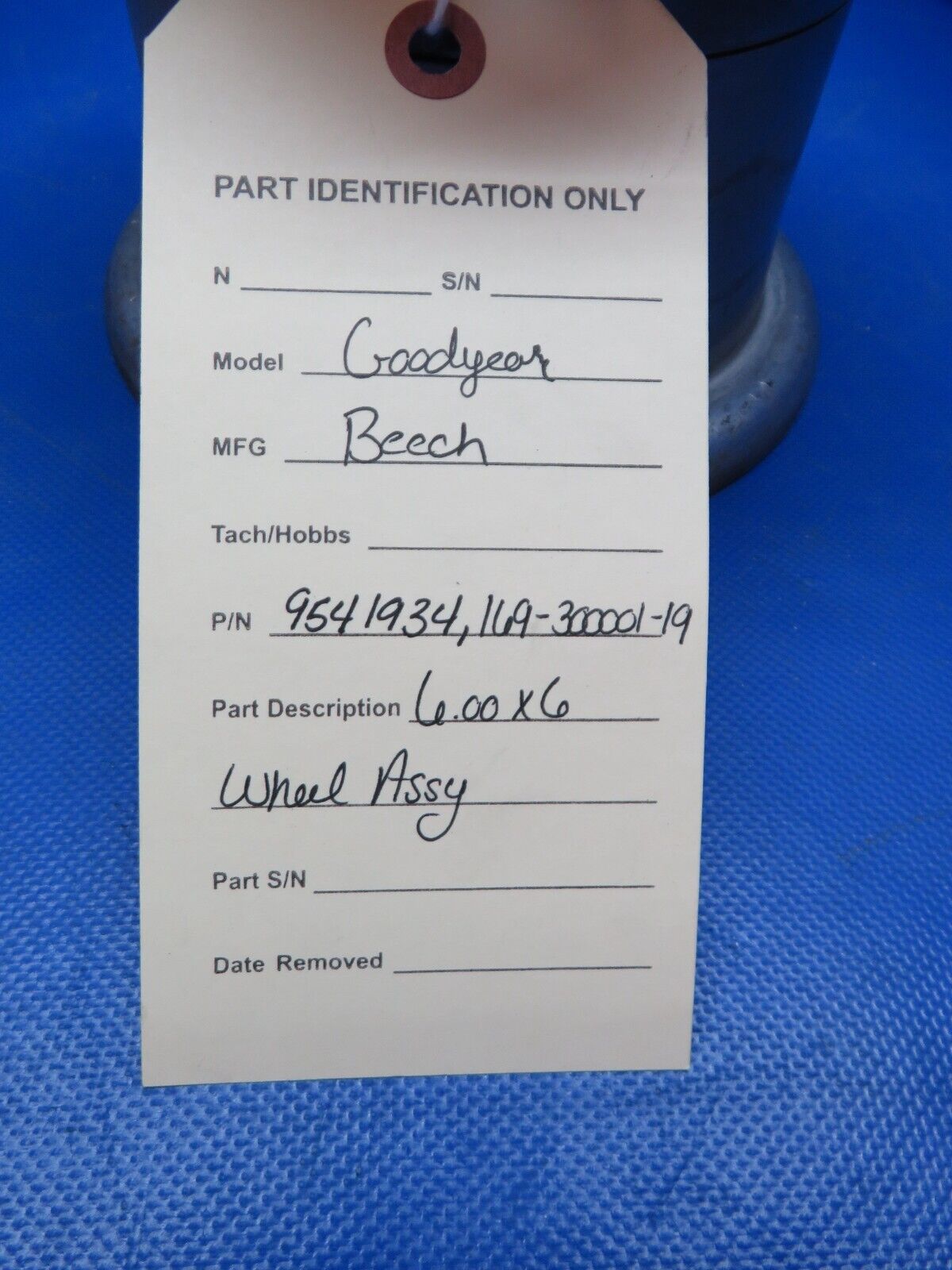 Beech Goodyear 6.00x6 Wheel Assy P/N 9541934, 11A-300001-19 (0624-151)