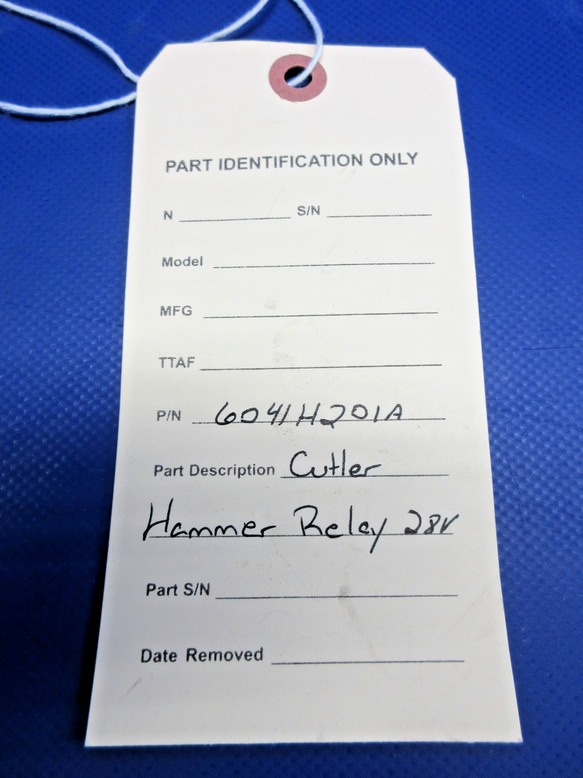 Culter Hammer Relay 28V P/N 6041H201A (0626-872)9