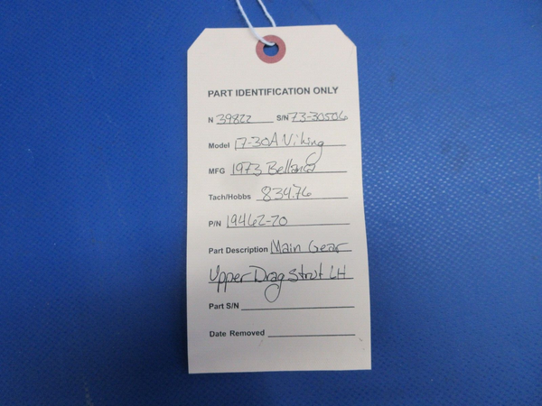 Bellanca 17-30A Viking Main Gear Upper Drag Strut LH P/N 19462-20 (0524-2116)