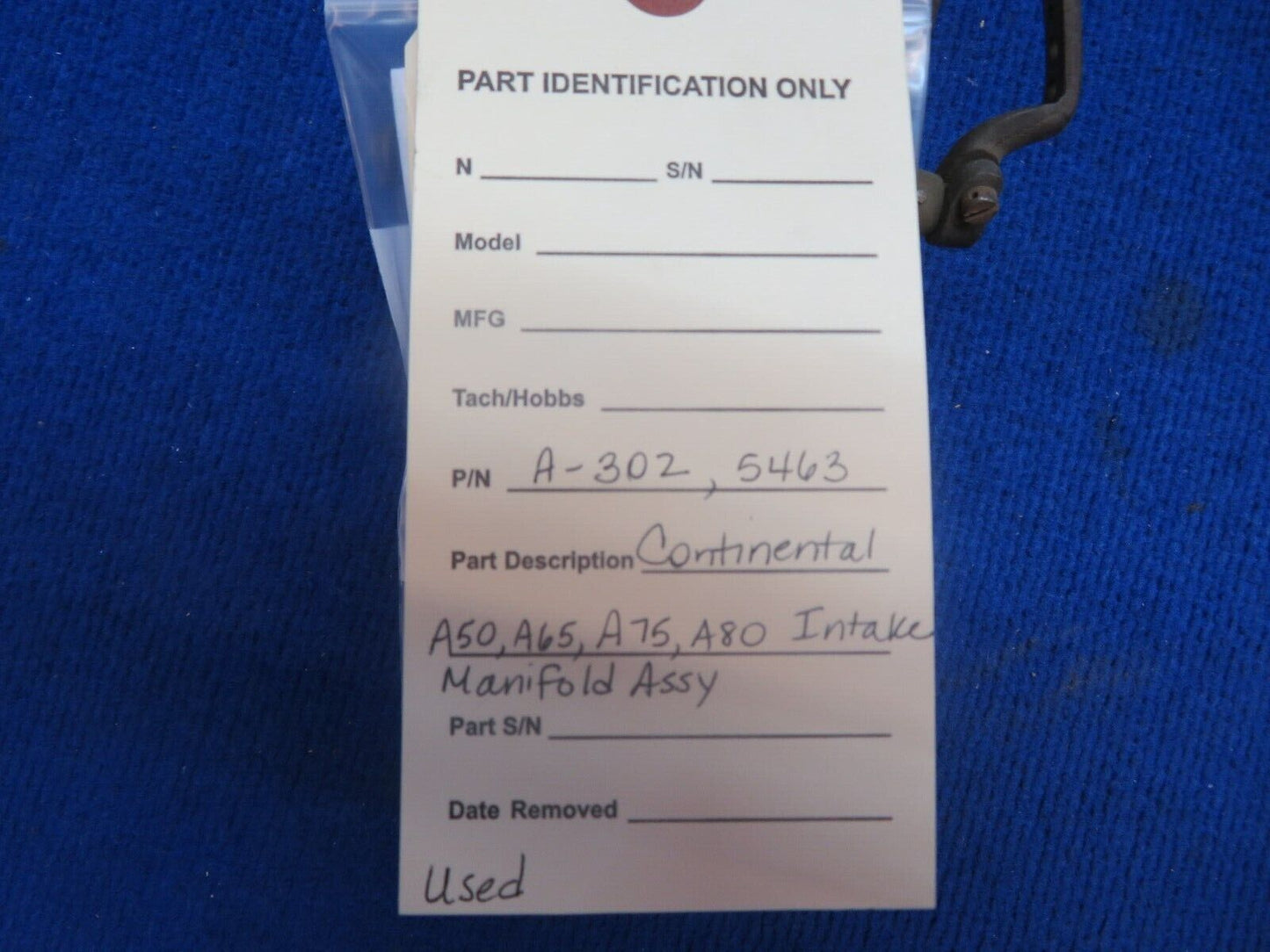 Continental A50, A60, A75, A80 Fuel Injection Manifold A-302, 5463 (0922-552)