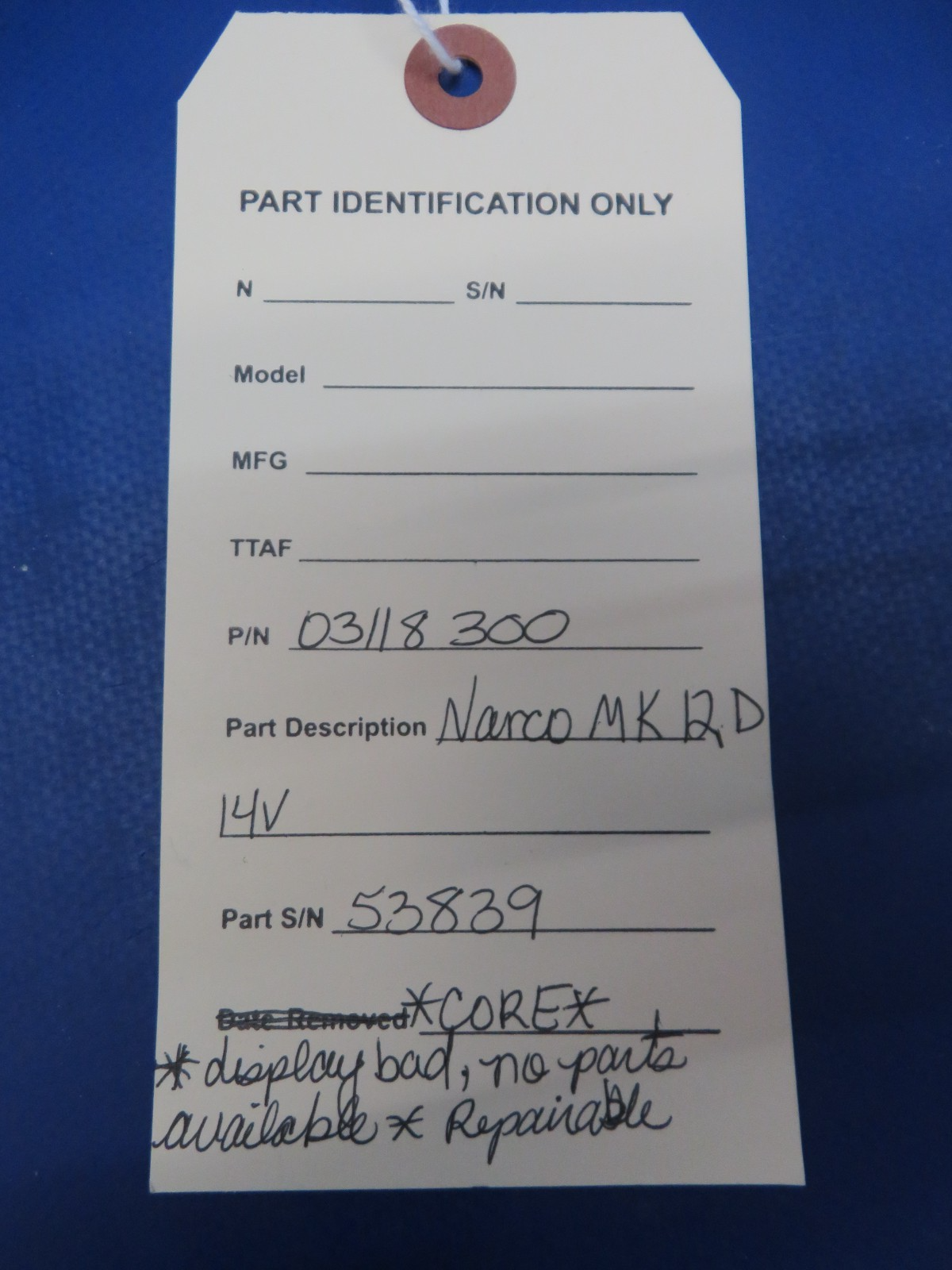 Narco MK 12D 14v P/N 03118300 CORE (0626-107)11