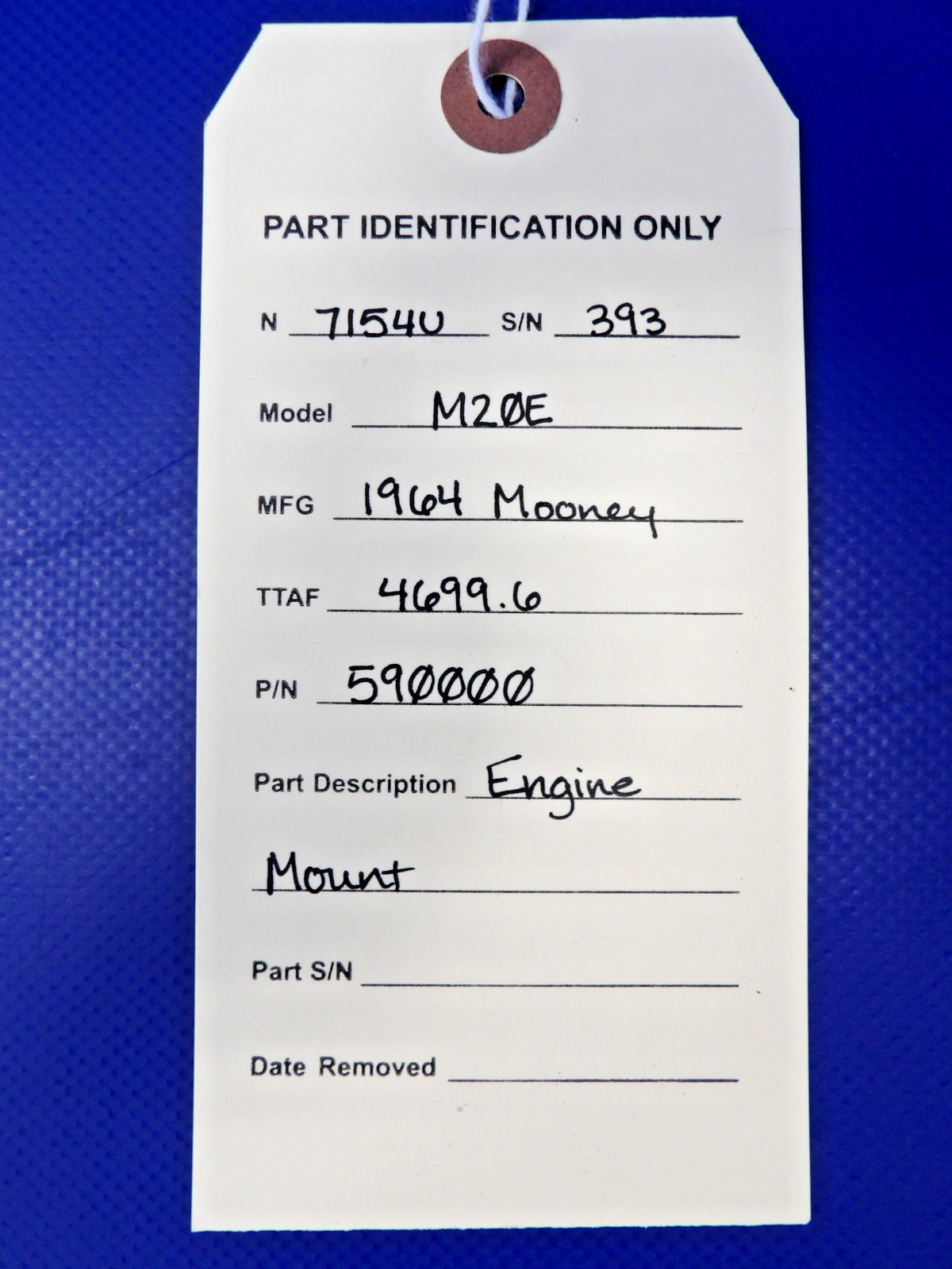 Mooney M20 / M20E Engine Mount P/N 590000 w/ SB M20-192A (0826-1315)11