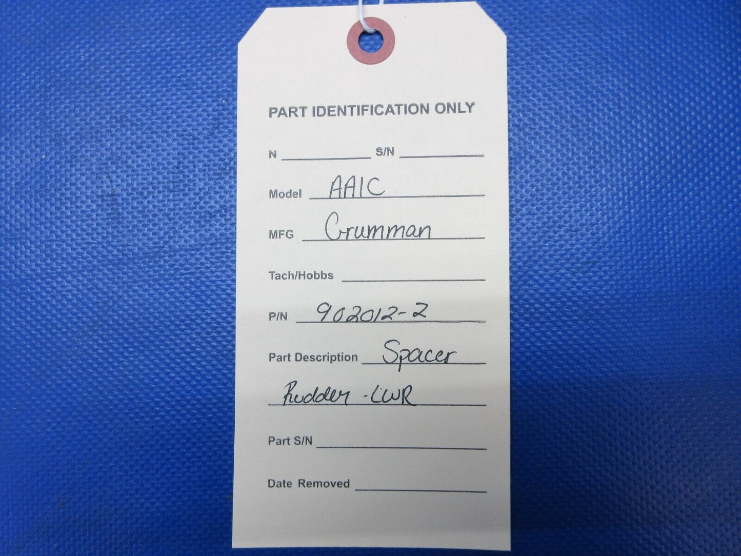 Grumman AA1C Spacer Rudder - LWR P/N 902012-2 (1024-1377)