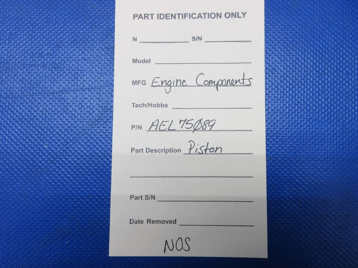 Engine Components Piston P/N AEL75089 NOS (1124-1312)
