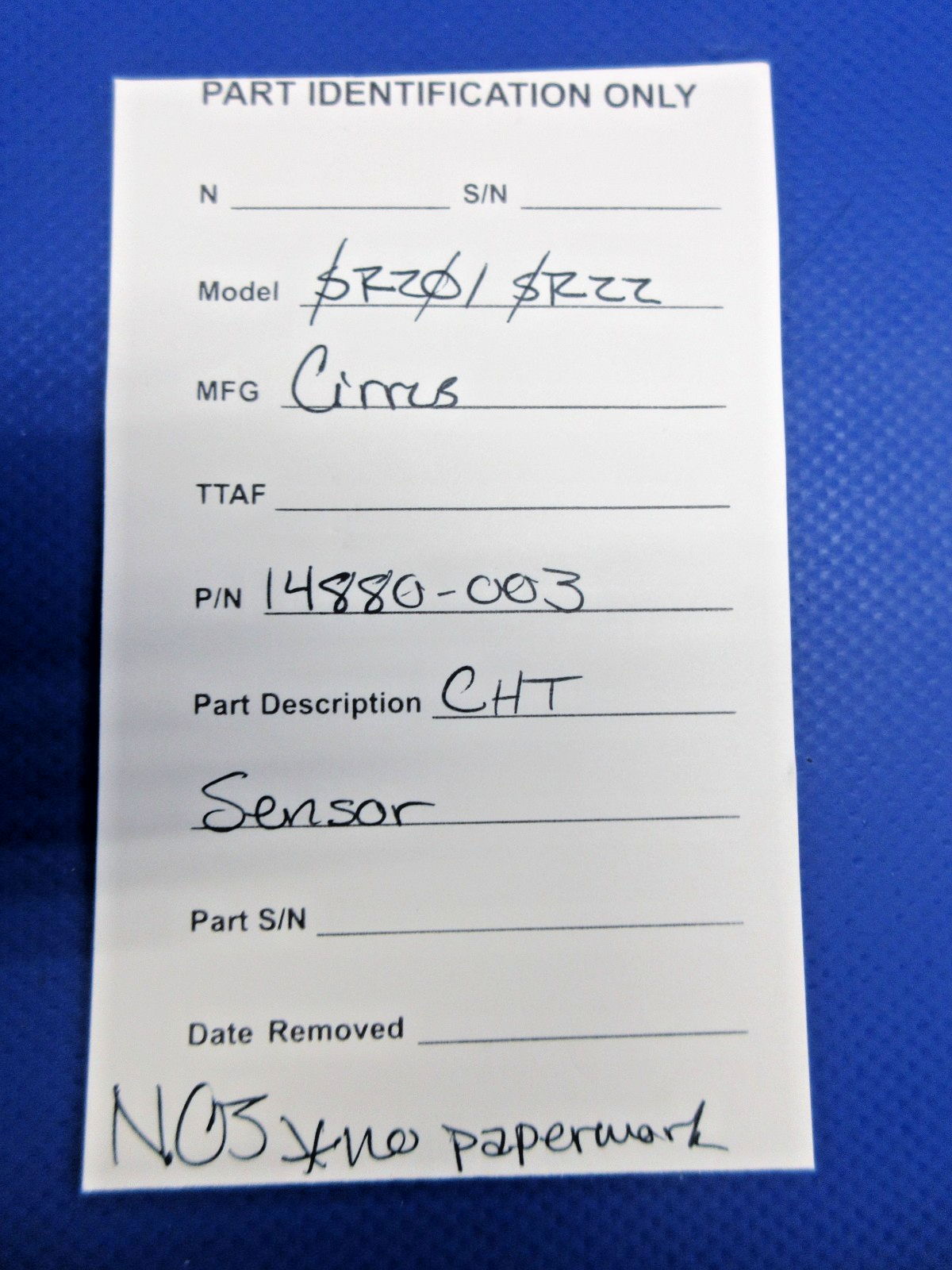 Cirrus SR20 / SR22 CHT Sensor P/N 14880-003 NOS (0326-1012)11